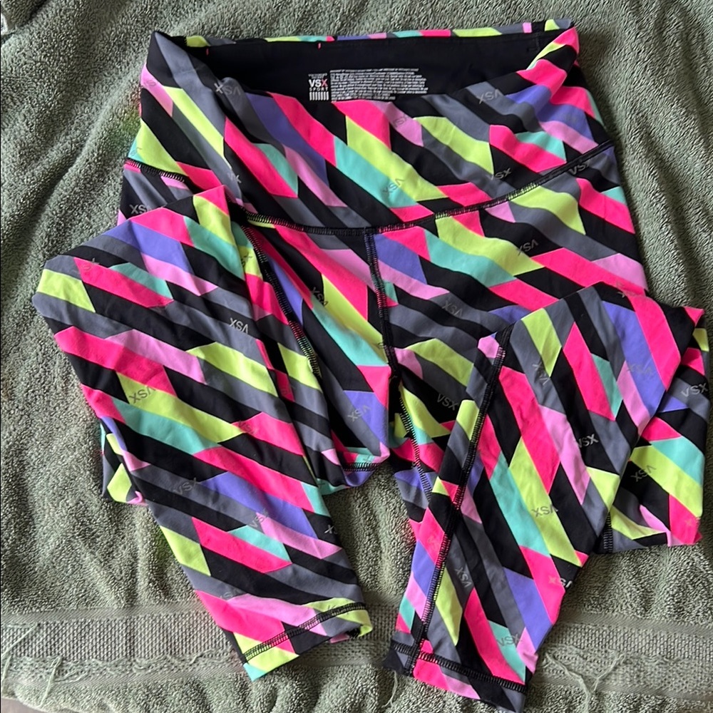 Victoria's Secret Multicolor Striped Leggings